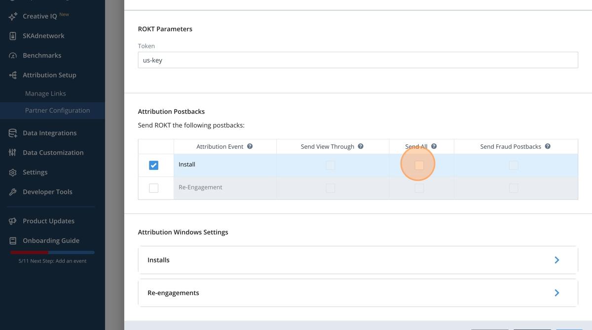 Step 10–11 - API Key and Install event