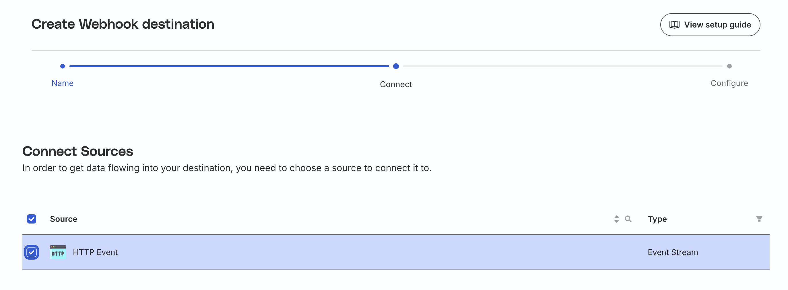 rudderstack connecting a source