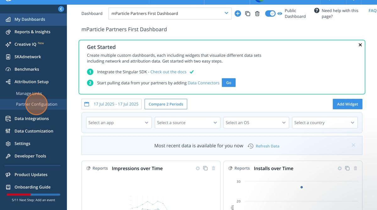 Step 3 - Partner Configuration