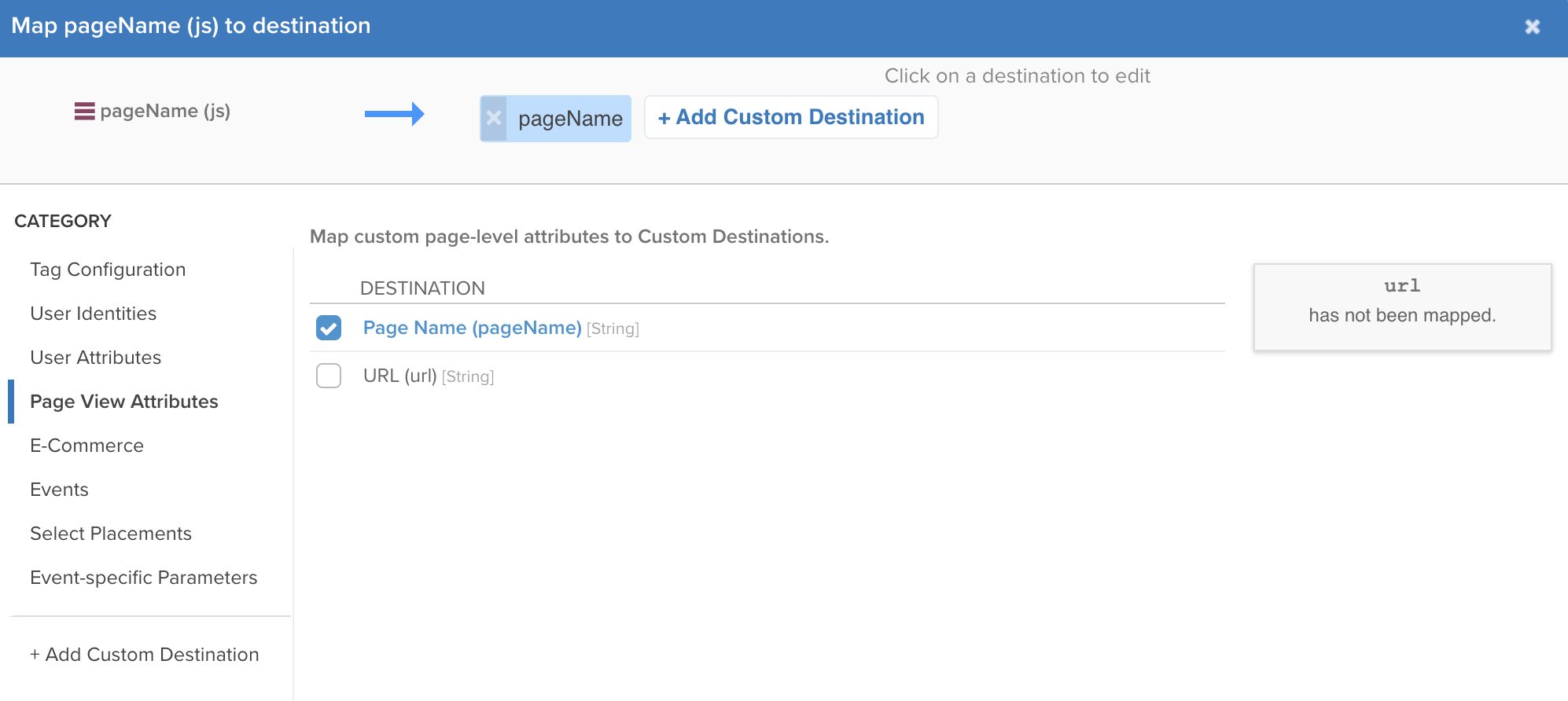 Page Name Mapping