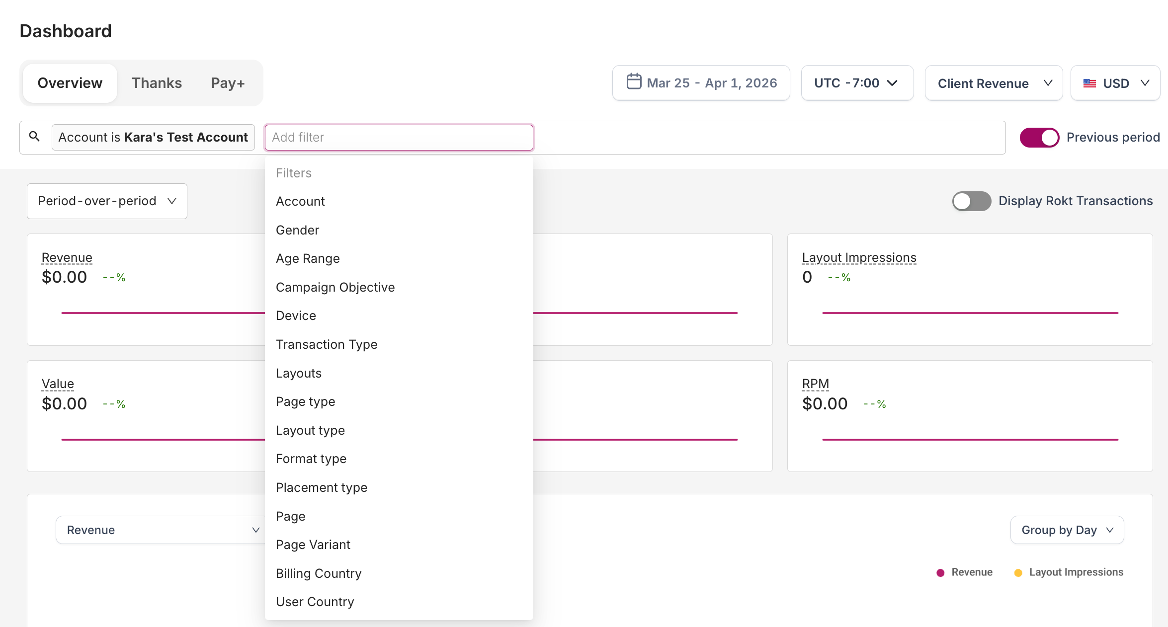 Transactions Dashboard